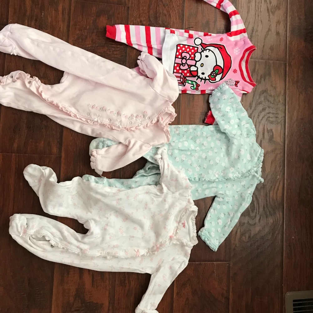 Bundle Of 9-12 Months Girls Onesies